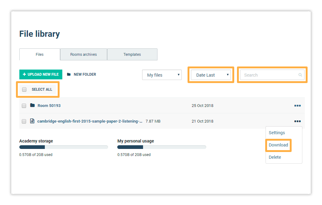 LMS File library LMS File library