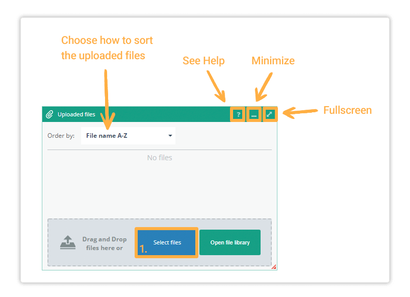 Virtual Classroom upload box You can also drag and drop supported files directly on the whiteboard