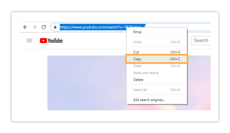 Virtual Classroom youtube video Copy the video link and paste it in the media player