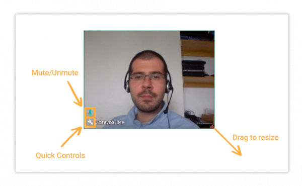 Virtual Classroom individual video Resize the individual video windows