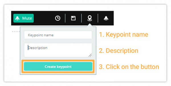 Create Keypoint Virtual Classroom Key moments creation