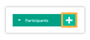 The plus button allows you to invite your students Click the plus icon to invite your students in the Virtual Classroom