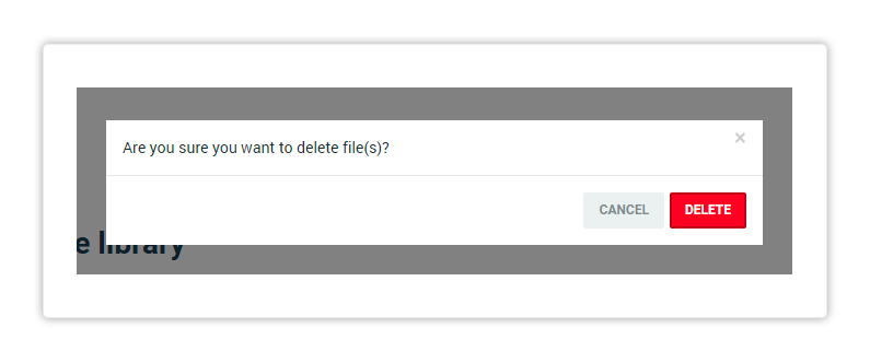 Templates management in the LMS Templates management in the LMS - Delete template