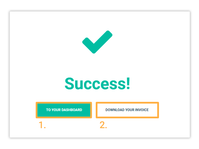 success message