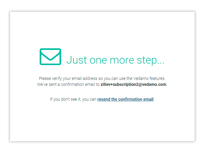 Confirm your email address to finish your registration and proceed to your LMS Dashboard