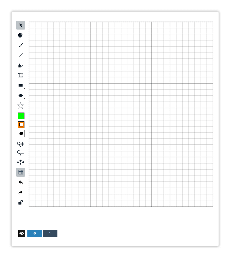 Virtual Classroom Online Whiteboard Tools The grid tool will let you create graphs