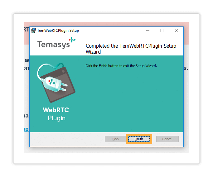 Click Finish to complete the installation process