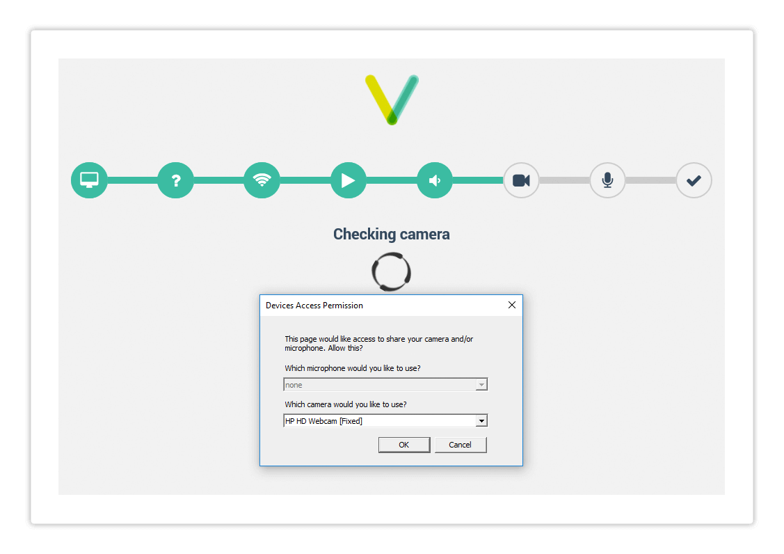 Allow your devices to pass the system check when prompted