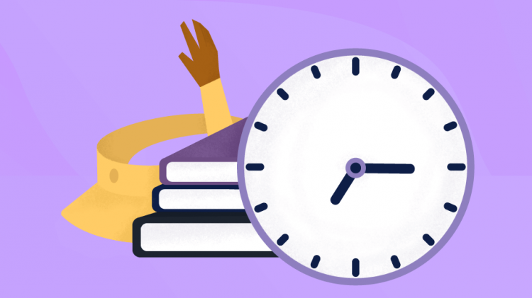 What are some of the challenges facing tutors who teach university students online An image of books and a clock in the context of what are some of the challenges facing tutors who teach university students online
