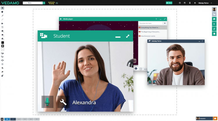 An image of web-conferencing tool in the context of the common myths about online tutoring 