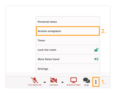 Virtual Classroom Templates: Location of the templates