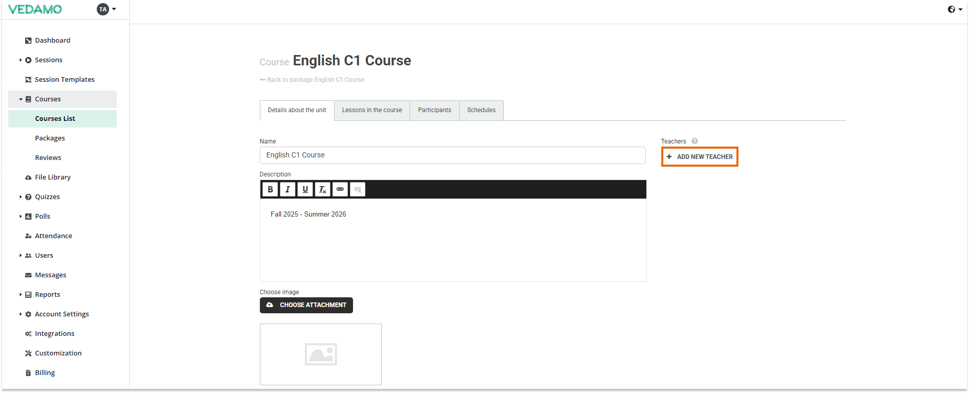 Add teachers, lessons and sections in LMS Add teachers, lessons and sections in LMS: Add teachers, lessons and sections in LMS