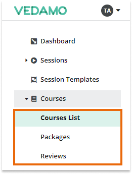 Courses and Courses list LMS Course Creation: Navigate to the Courses list to view and edit all courses