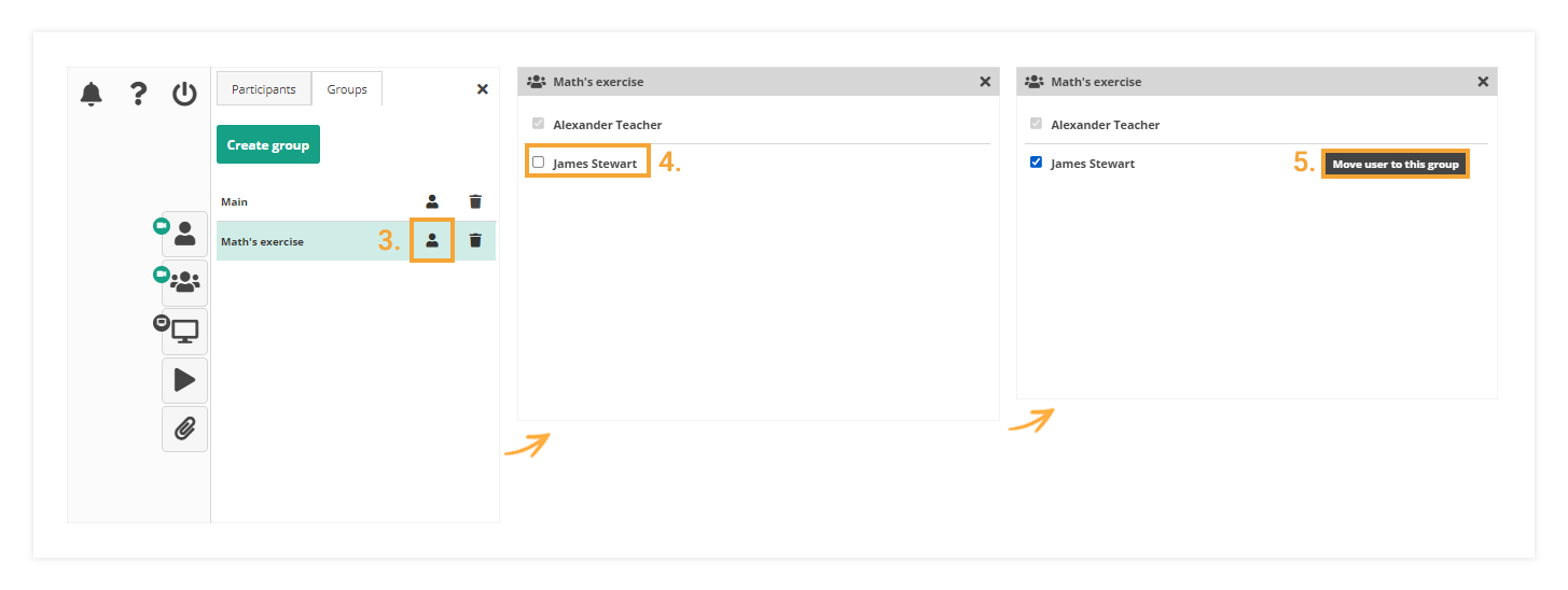 Adding an user after the group has been created
