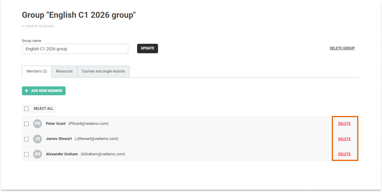 LMS User Groups LMS User Groups: Remove participant from a group