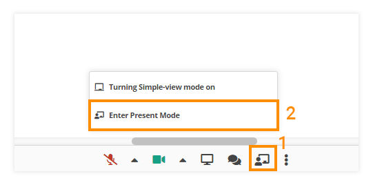 Virtual Classroom Presentation mode: How to enable Presentation mode