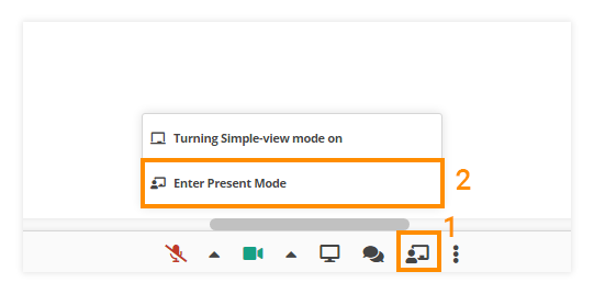Presentation mode in the Virtual Classroom Virtual Classroom Presentation mode: How to enable Presentation mode
