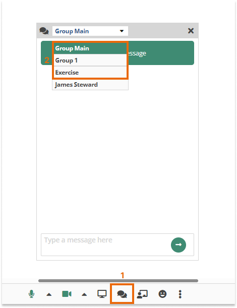 Virtual Classroom Breakout rooms: Group chat option