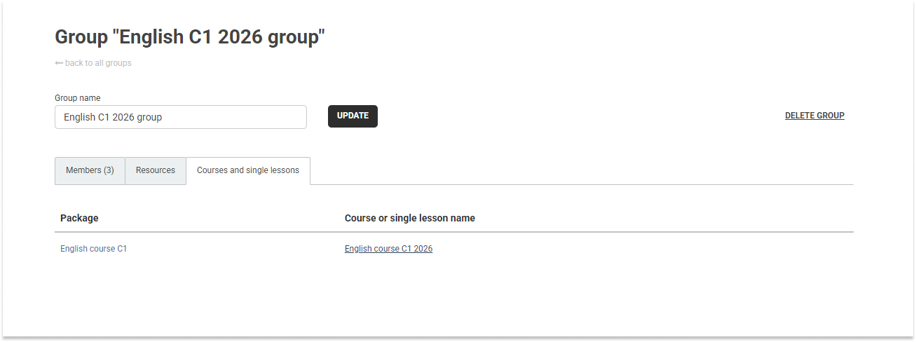 LMS User Groups LMS User Groups: Check which courses and lessons the whole group is enrolled in