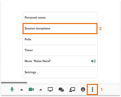 Virtual Classroom Templates: Location of the templates