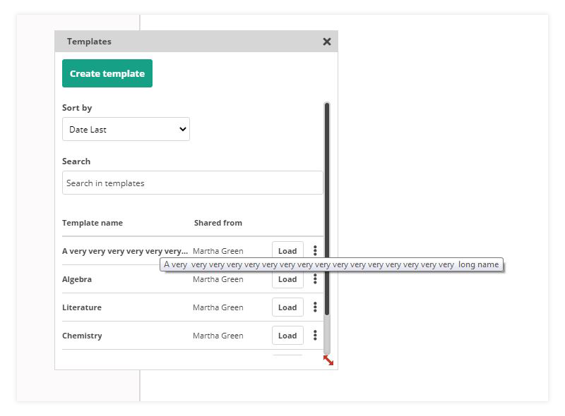 Virtual Classroom Templates: Example of a template with a long title Virtual Classroom Templates: Example of a template with a long title
