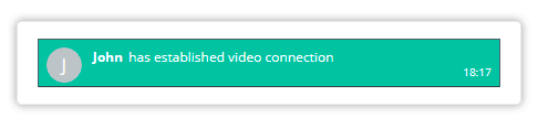 Notifications and Permissions in the Virtual Classroom Notification in the Virtual Classroom when participant first logs in with his/her camera switched on