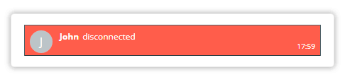 Notifications and Permissions in the Virtual Classroom Notification in the Virtual Classroom when a participant closes the browser or loses internet connection