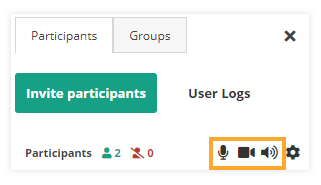 Participant Controls in the Virtual Classroom: Control All Participants Menu Participant Controls in the Virtual Classroom: Control All Participants Menu