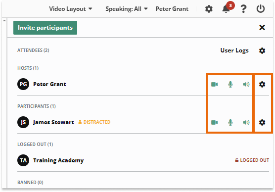 Virtual Classroom Notifications and Permissions: Quick Participants' Settings