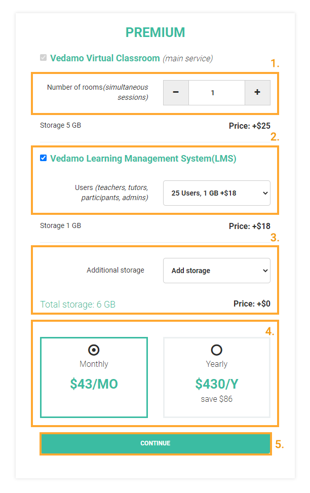 Fill in your details in the Account Creation window to continue with the purchase