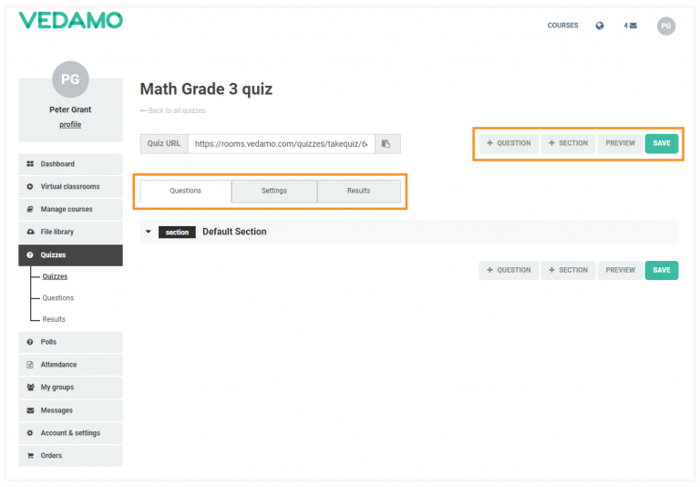 LMS Quizzes - Creation and Settings in a few easy steps | VEDAMO