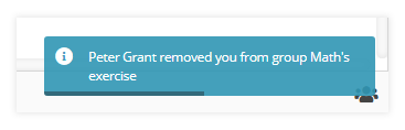 Virtual Classroom Notifications and Permissions: When a participant is removed from a group