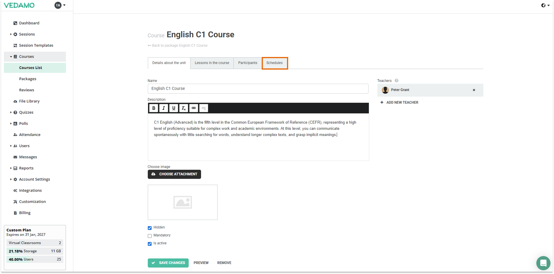 LMS Course Schedule LMS Course Schedule: LMS Couse Schedule location