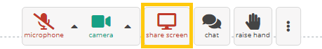 Participant Controls in the Virtual Classroom: Screen Share Allowed Participant Controls in the Virtual Classroom: Screen Share Allowed