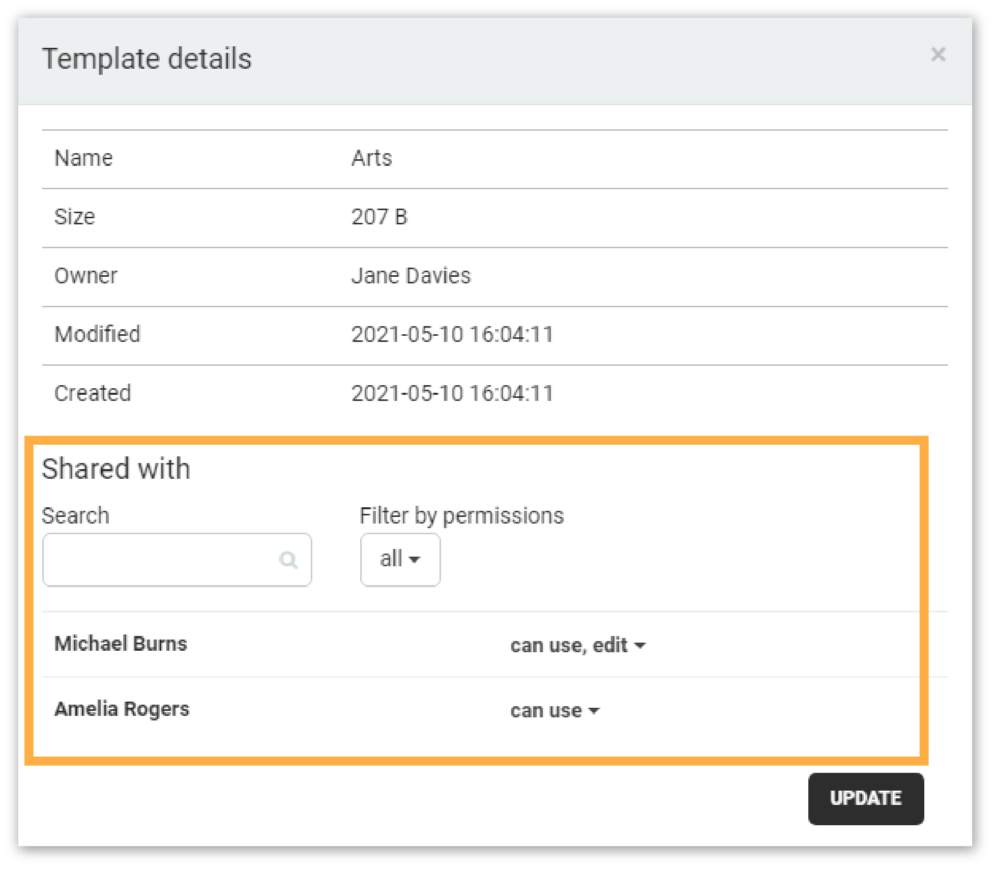 Virtual Classroom Templates: Template details