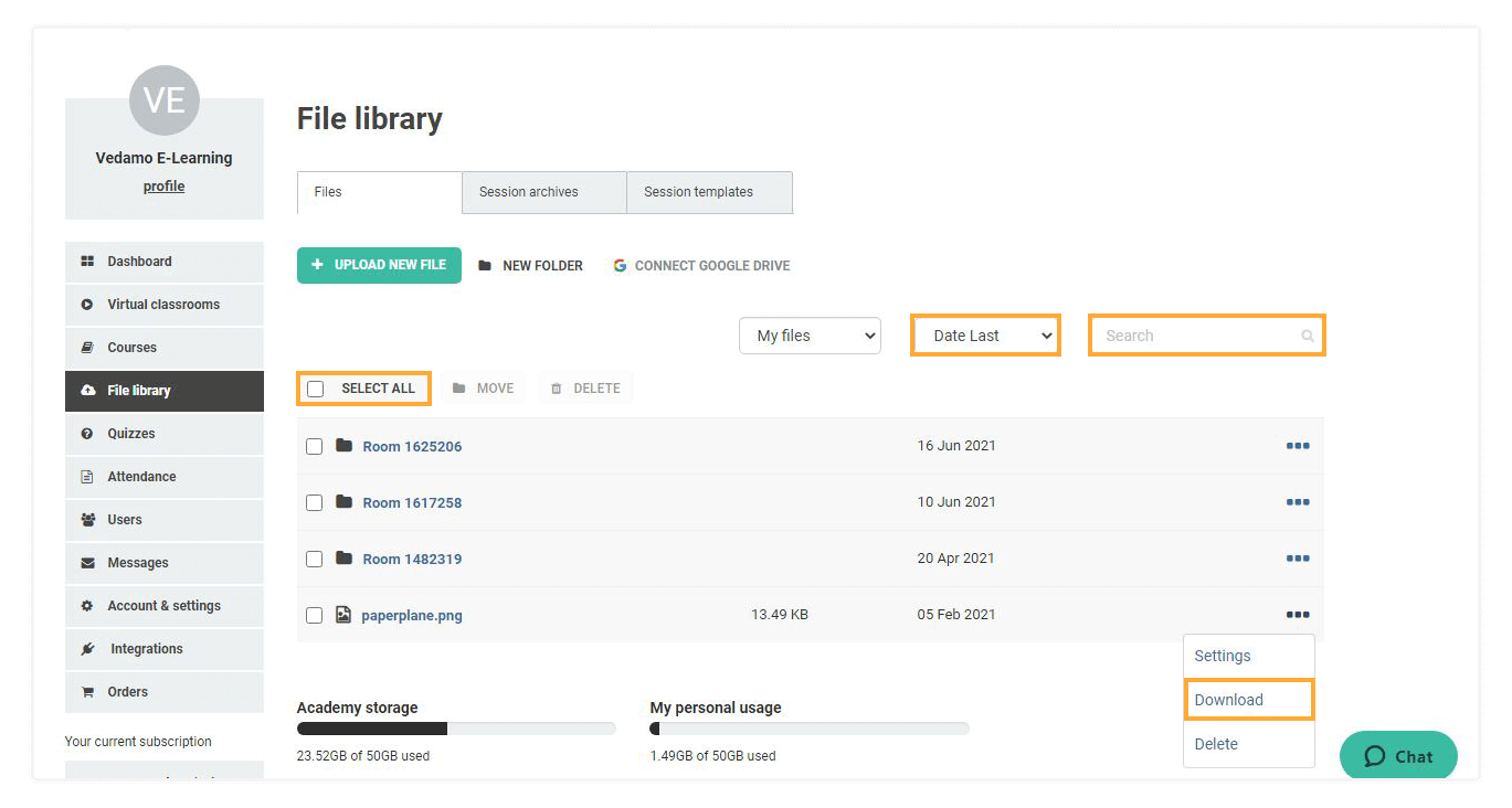 LMS File library LMS File Library: LMS File library