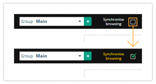 Virtual Classroom Synchronized browsing mode How to turn synchronised browsing on