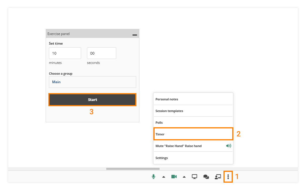 Virtual Classroom Timer: Timer in the Virtual Classroom