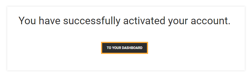LMS Registration LMS Registration for users: Account successfully activated