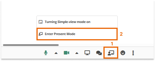 Presentation mode in the Virtual Classroom Virtual Classroom Presentation mode: How to enable Presentation mode