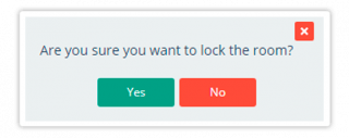 Virtual Classroom Dropdown menu Choose either to lock the room