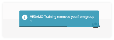 When a participant is removed from a group When a participant is removed from a group