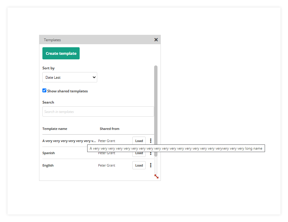 Virtual Classroom Templates: Example of a template with a long title