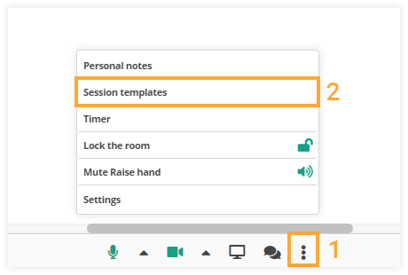 Virtual Classroom Templates: Location of the templates