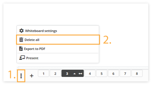 Virtual Classroom Online Whiteboard pages Virtual Classroom Online Whiteboard Pages: Whiteboard Sheets (Pages/Slides)