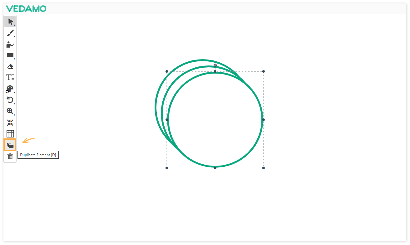 Virtual Classroom Online Whiteboard Tools: Duplicate elements on the whiteboard