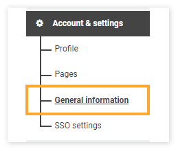 Interactive recordings: Go to General Information to choose whether or not to have recordings of the virtual classroom sessions