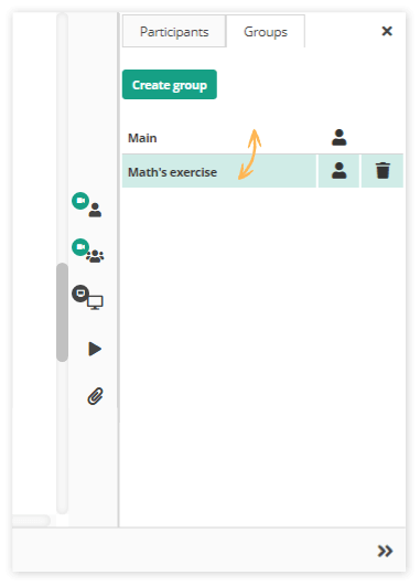 Virtual Classroom Breakout rooms: Switching between different Groups