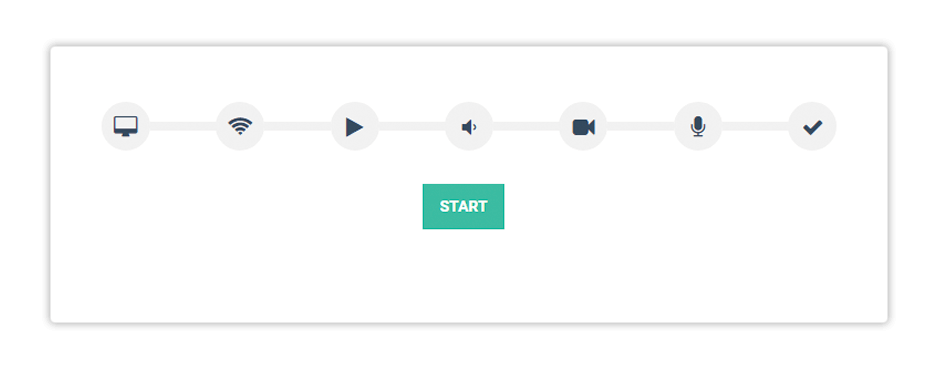 The external System Check works great for checking your system before an upcoming session