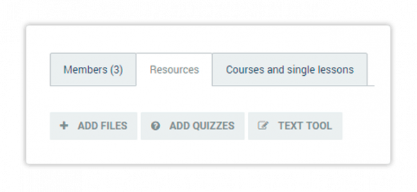 LMS User Groups Resources tab within a group